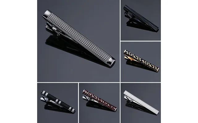 Zhuoxinder Men Tie Clip Fashion Pattern All Match Polished Accessory Smooth Surface Business Tie Clamp For Adult-a