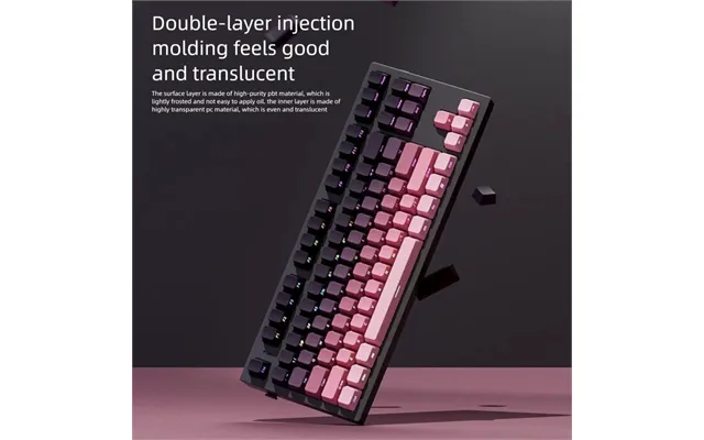 Ziqidonglai Translucent Mechanical Keyboard Keycaps Pbt Gradient Two-tone Injection Oem Highly Customizable Personalized