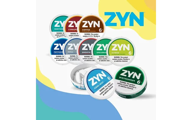 Zyn 6mg 15 Nicotine Pouches Per Can 10 Tastes Snus