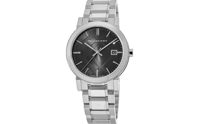 Burberry Bu9001 Black Dial Stainless Steel Unisex Watch