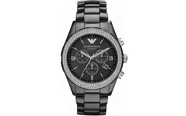 Emporio Armani Ar1455 Ceramica Ladies Crystal Watch
