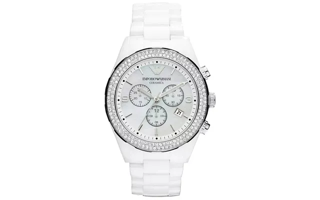 Emporio Armani Ar1456 Ceramica Crystal White Ladies Watch