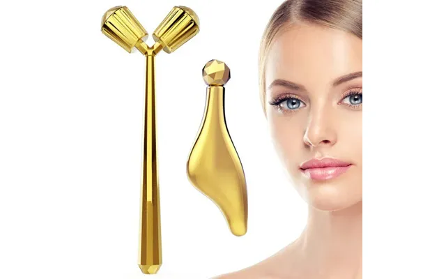 Face Massager Roller - 3d Roller Facial Massager And Gua Sha Massage Roller Tool Set For Women