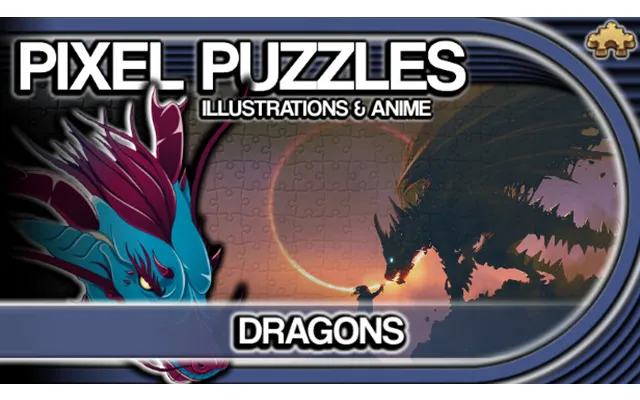 Pixel Puzzles Illustrations & Anime - Jigsaw Pack Dragons