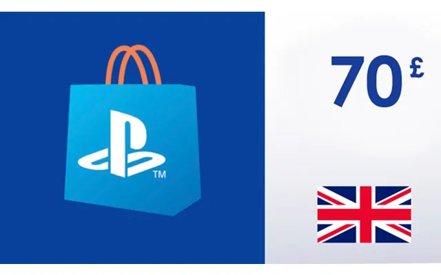 Playstation Network Card 70 Gbp - Psn United Kingdom