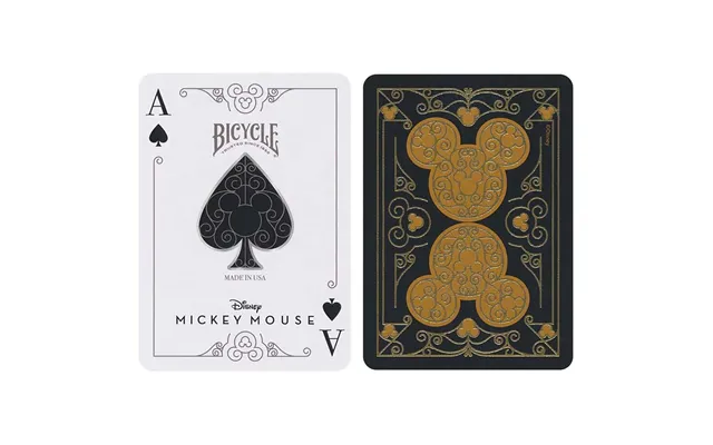 Bicycle Mickey Black Gold Playing Cards