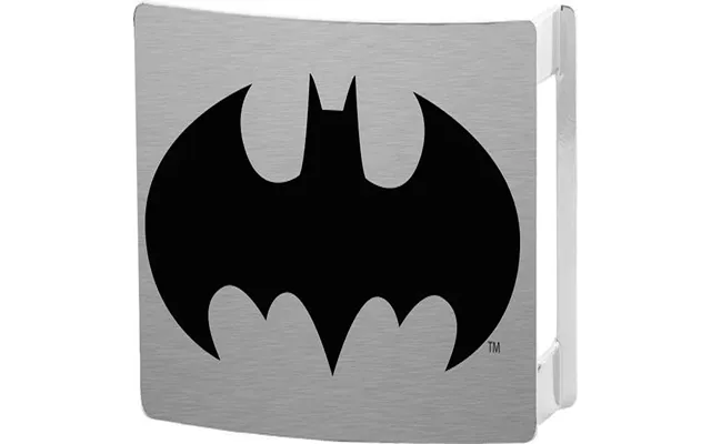 Buckle-down Dc Comics Batman Rock Star Belt Buckle - Brushed Silver Black