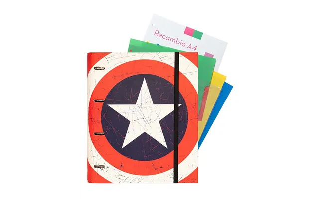 Carpeblock 4 Rings Marvel Captain America Shield