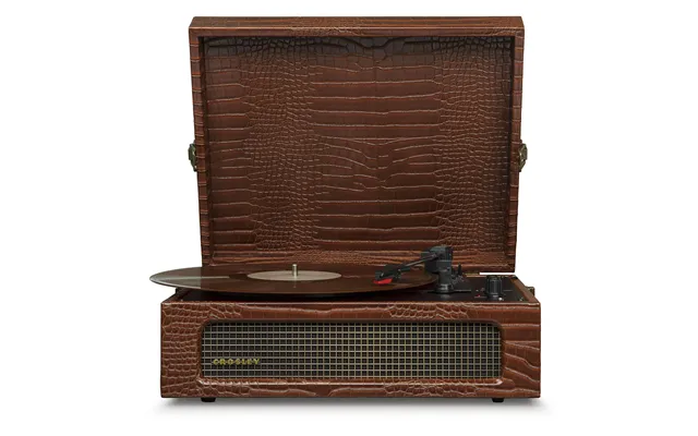 Crosley Voyager Portable Turntable - Brown Croc