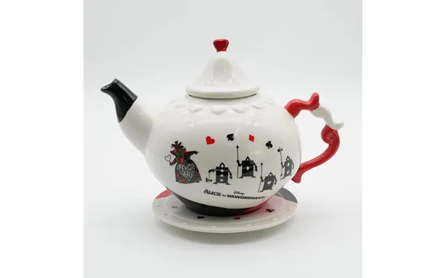 Disney Alice In Wonderland Queen Of Hearts Ceramic Premium Teapot