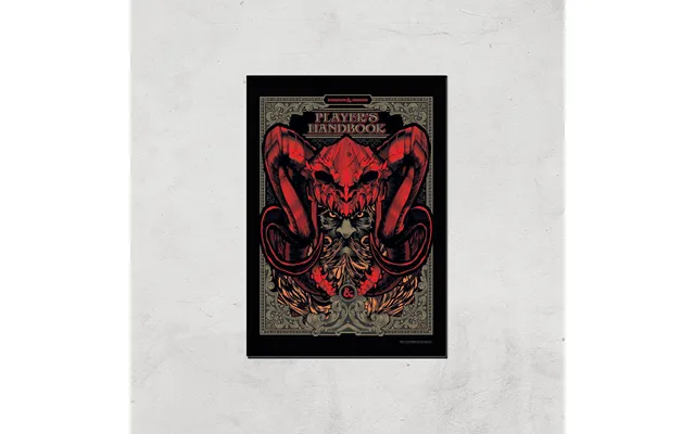 Dungeons & Dragons Players Handbook Giclee Art Print - A3