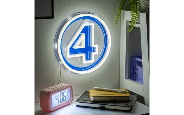 Fantastic Four Fantastic 4 Wall Mountable Led Neon Light