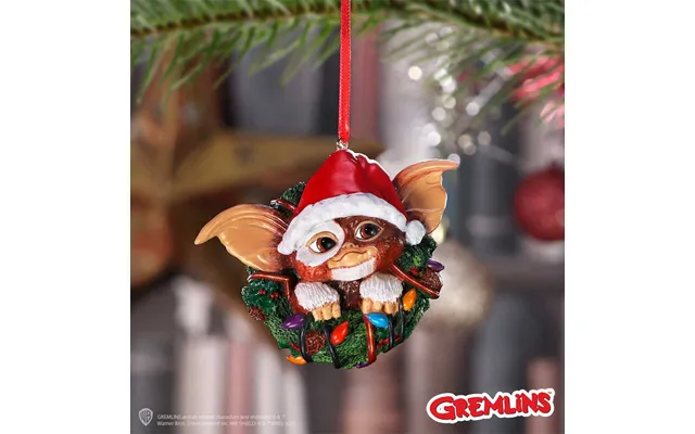 Gremlins Gizmo In Wreath Hanging Ornament 10cm