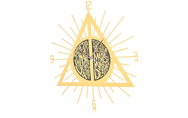Harry Potter Deathly Hallows Metal Laser Cut Clock