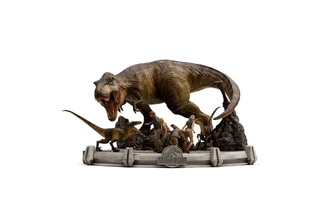 Iron Studios Jurassic Park Demi Art Scale Statue 1 20 The Final Scene 48 Cm