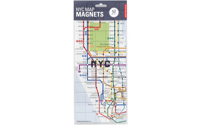 Kikkerland New York Map Magnets
