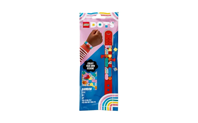 Lego Dots Rainbow Bracelet With Charms Toy Crafts Set 41953