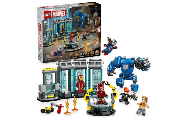 Lego Marvel Iron Man’s Laboratory Hall Of Armour Set 76315