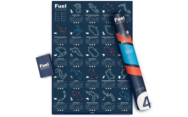 Luckies-fuel Race Tracks Poster