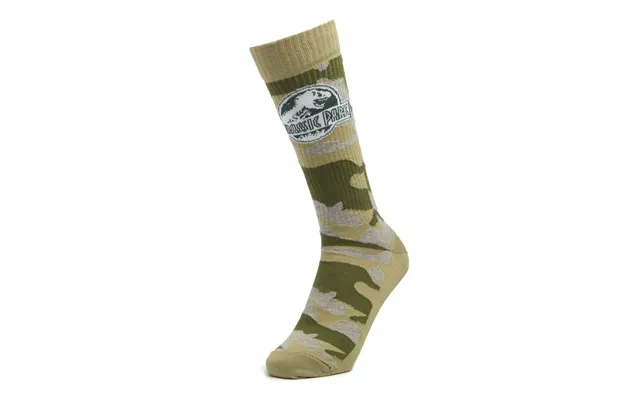 Men's Jurassic Park Camo Sports Socks - Khaki