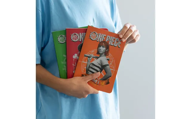 One Piece Netflix - Monkey D. Luffy, Roronoa Zoro And Nami Pack Of 3 A5 Notebooks