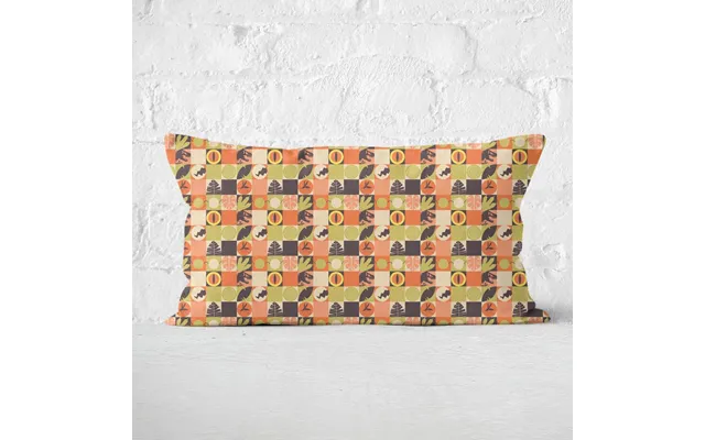Orange Jurassic Park Rectangular Cushion 30x50 - Soft Touch