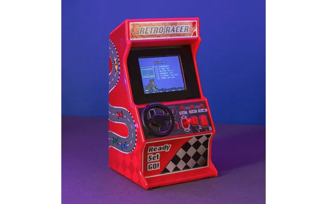 Retro Arcade Racing Game Mini Steering Wheel - 30 Games