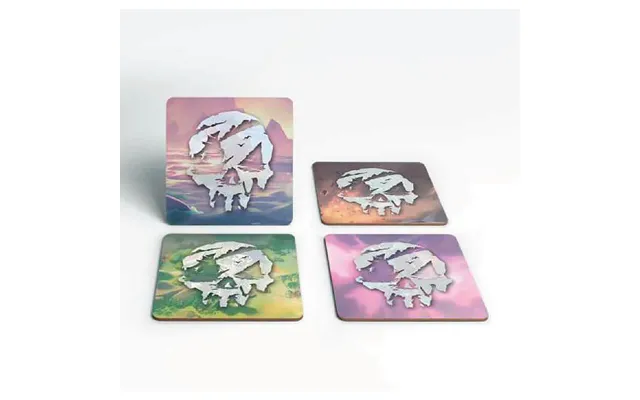Sea Of Thieves Logo Square Coaster Set