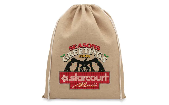 Stranger Things Seasons Greetings Christmas Hessian Sack