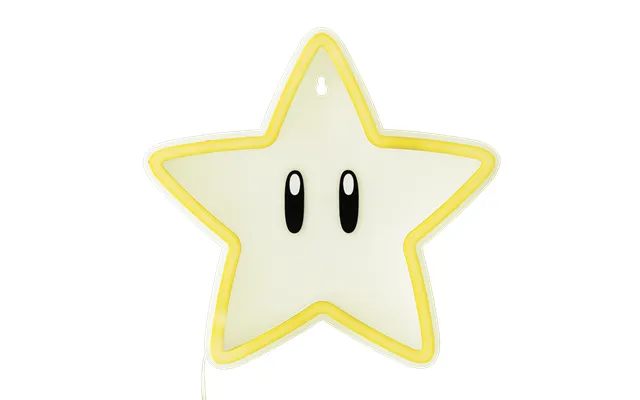 Super Mario Super Star Wall Mountable Led Neon Light