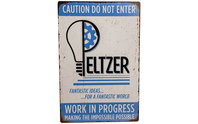 Trick Or Treat Studios Gremlins Peltzer Workshop Metal Sign