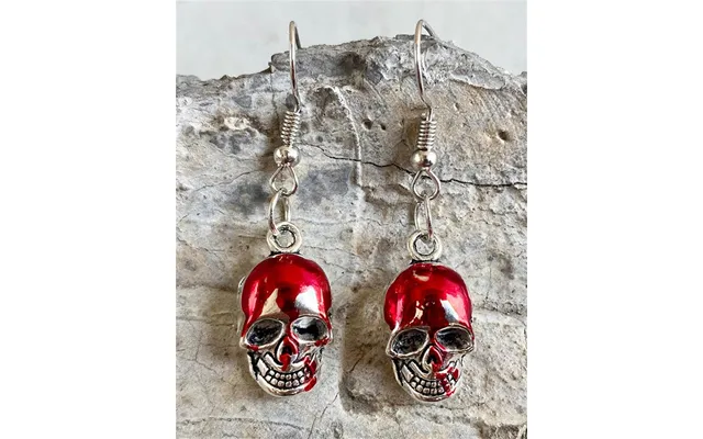 1pair Halloween Skull Gear Shaped Vintage Drop Earrings - Silver One Size