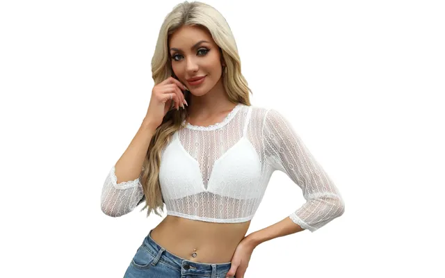 Zeagoo Dirndl Blouse Women's Lace Dirndl Blouse De Only - A-white 3xl