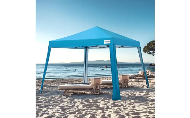 10'x10' Compact Portable Pop Up Canopy Tent - Blue
