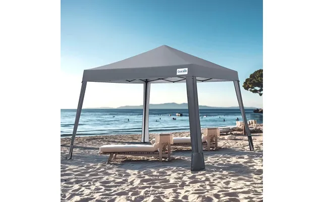 10'x10' Compact Portable Pop Up Canopy Tent - Gray