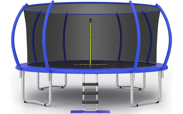 1500lbs No-gap Design Trampoline With Safety Enclosure Net - 10ft Blue
