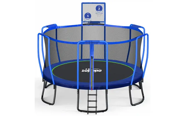 1500lbs Upgraded Trampoline 10-16ft - 15ft With Basketball Hoop