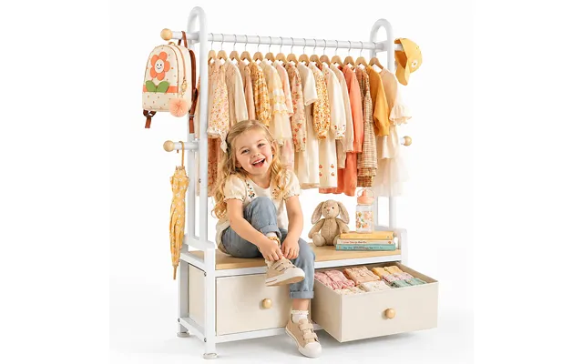Hokeeper Kids Garment Rack - White