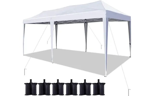 No-side 10'x20' Ez Pop Up Canopy Tent - White