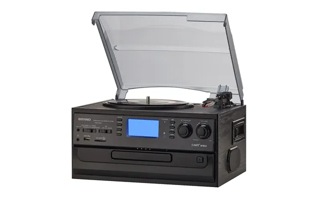 Orcc 10-in-1 Portable Bluetooth Vinyl Turntable - Black