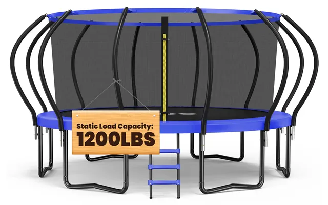 Orcc 1200lbs Weight Capacity Kids Trampoline 16 15 14 12 10 8ft Outdoor Yard Trampolines For Kids Adults, Heavy-duty Gal