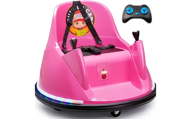Zupapa 12v Bumper Car For Kids - Pink