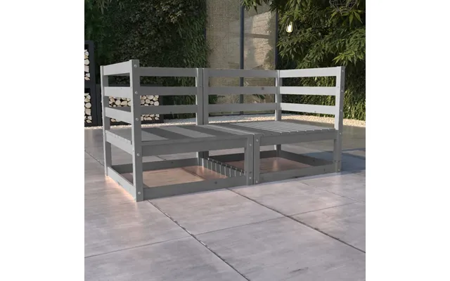 Vidaxl 2-personers Garden Bed Massively Pine Gray product image