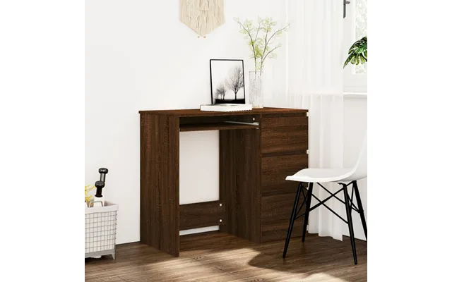 Vidaxl Desk 90x45x76 Cm Designed Wood Brown Egetræsfarve product image