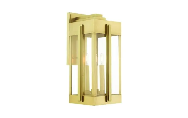 3 Light Outdoor Wall Lantern In Art Deco Style 10.25 Inches Wide By 22 product image