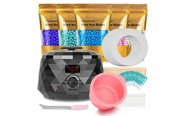 Charmonic Wax Warmer Upgrade Digital Waxing Kit With Silicone Pot & 500g Hard Wax Beads For Whole Body Brazilian Bikini  product image