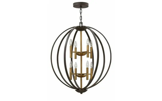 Mid Century Modern Farmhouse Eight Light Chandelier-spanish Bronze Finish Bailey Street Home 81-bel-3002309 product image