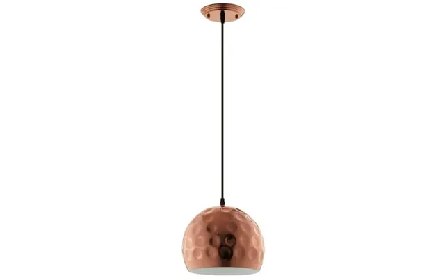 Modway Dimple 10 Half Sphere Metal Pendant Lamp In Rose Gold And Black product image