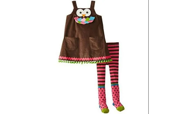 Mud Pie Little Girlsowl Jumper With Tights product image