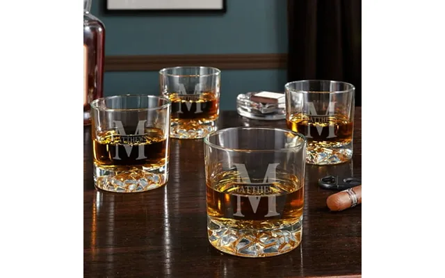 Oakmont Personalized Fairbanks Whiskey Glasses Set Of 4 product image